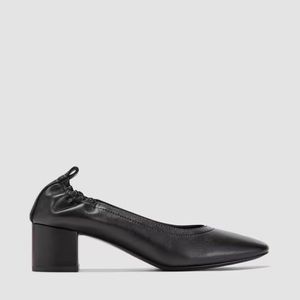 EVERLANE The Day Heel in black leather, size 7.5